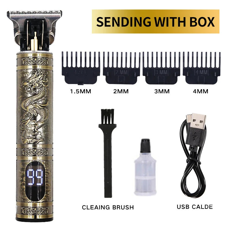 Hair Clippers Pet Grooming Tools  Shaving Machine Barber Scissors Head Carving Power Haircut Device Gold Lotus Brand