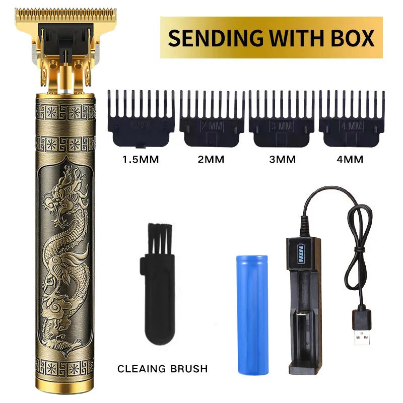 Hair Clippers Pet Grooming Tools  Shaving Machine Barber Scissors Head Carving Power Haircut Device Gold Lotus Brand