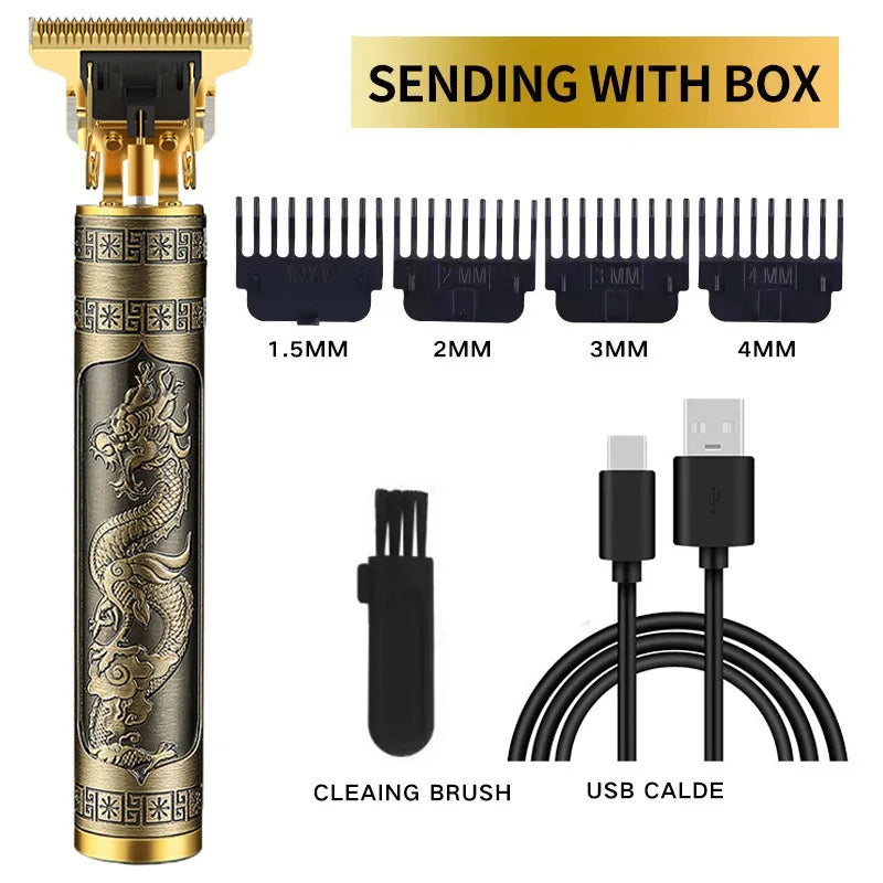 Hair Clippers Pet Grooming Tools  Shaving Machine Barber Scissors Head Carving Power Haircut Device Gold Lotus Brand