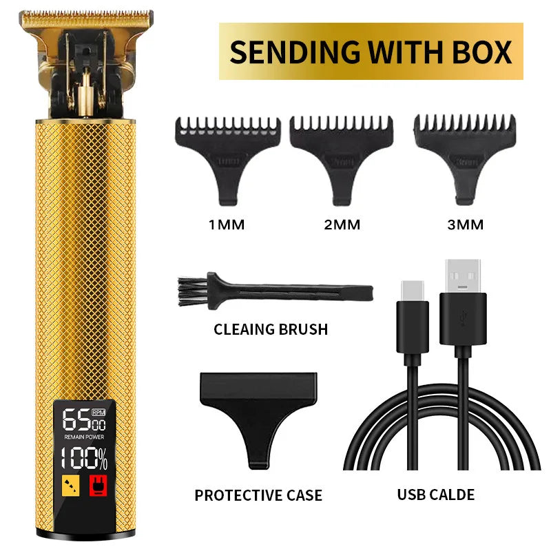Hair Clippers Pet Grooming Tools  Shaving Machine Barber Scissors Head Carving Power Haircut Device Gold Lotus Brand