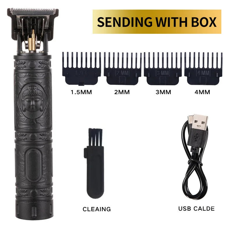 Hair Clippers Pet Grooming Tools  Shaving Machine Barber Scissors Head Carving Power Haircut Device Gold Lotus Brand