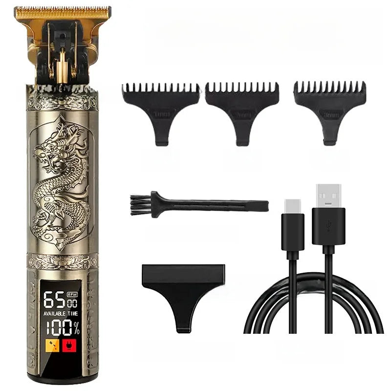 Hair Clippers Pet Grooming Tools  Shaving Machine Barber Scissors Head Carving Power Haircut Device Gold Lotus Brand