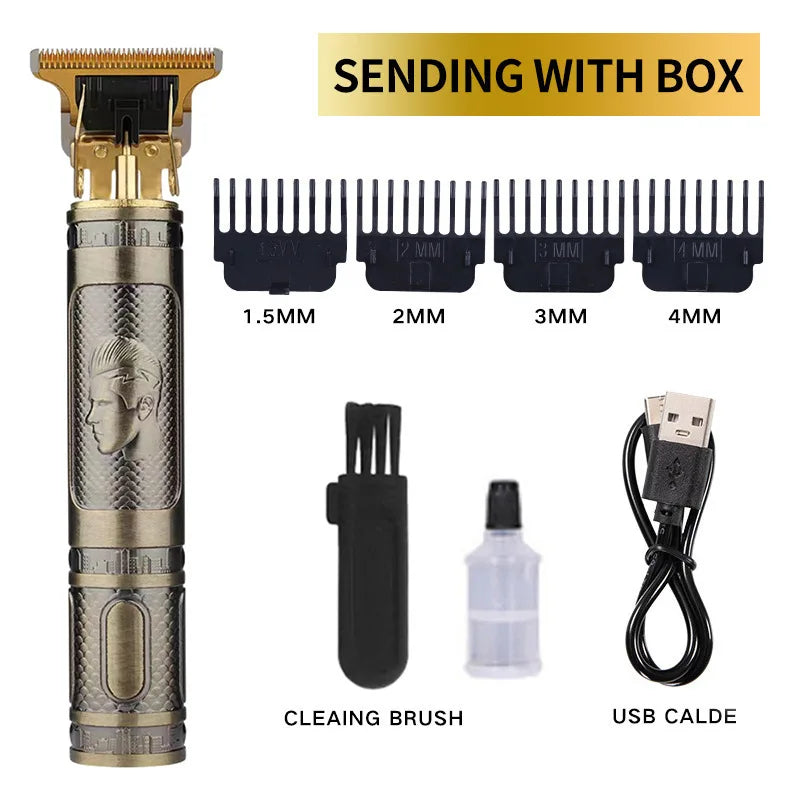 Hair Clippers Pet Grooming Tools  Shaving Machine Barber Scissors Head Carving Power Haircut Device Gold Lotus Brand