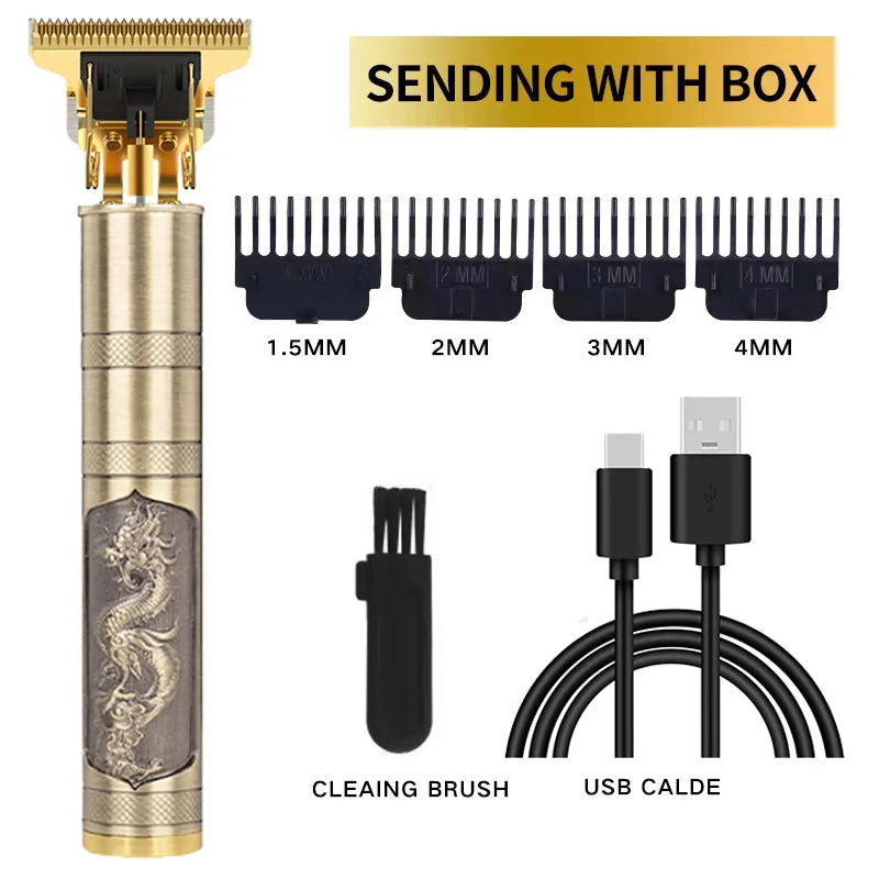 Hair Clippers Pet Grooming Tools  Shaving Machine Barber Scissors Head Carving Power Haircut Device Gold Lotus Brand