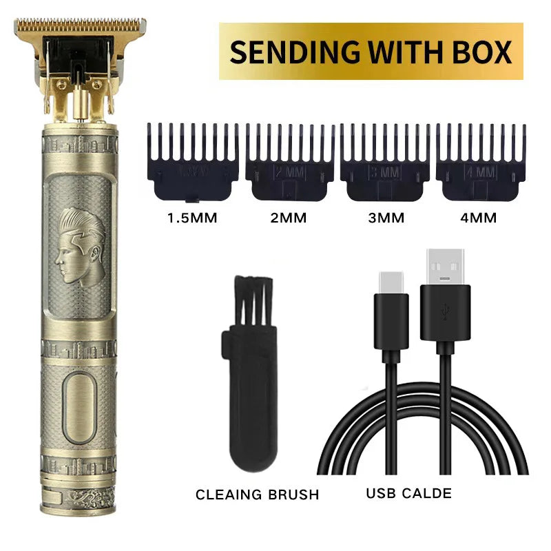 Hair Clippers Pet Grooming Tools  Shaving Machine Barber Scissors Head Carving Power Haircut Device Gold Lotus Brand