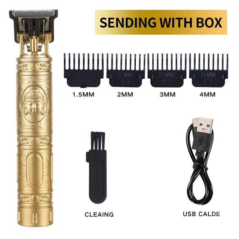 Hair Clippers Pet Grooming Tools  Shaving Machine Barber Scissors Head Carving Power Haircut Device Gold Lotus Brand